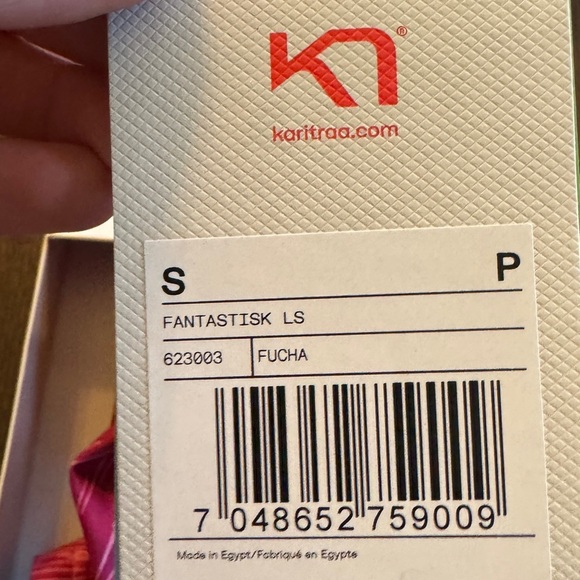 Kari Traa Pink Patterned Long Sleeve Top - Picture 2 of 3